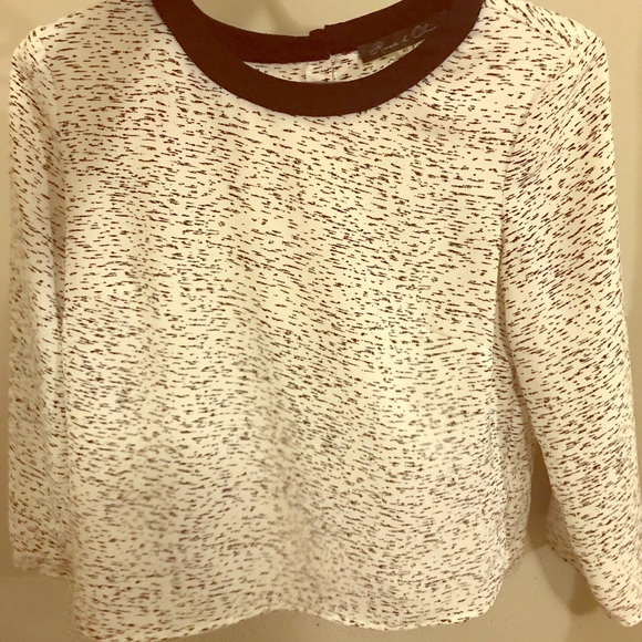 Black and White Chiffon Blouse - Picture 1 of 3